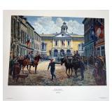 1038	MORT KUNSTLER LIMITED ED PRINT  SIGNED AND NUMBERED 540, *THE GUNS OF AUTUMN*. 23 1/2 IN X 29 I