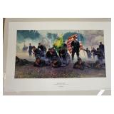 1057	MORT KUNSTLER LIMITED ED PRINT  SIGNED AND NUMBERED 783, *HANCOCK THE SUPERB*. 25 1/4 IN X 16 1