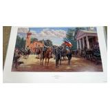 1058	MORT KUNSTLER LIMITED ED PRINT  SIGNED AND NUMBERED 447, *GOD BE WITH YOU*. 22 1/2 IN X 35  IN 