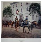 1065	MORT KUNSTLER LIMITED ED PRINT  SIGNED AND NUMBERED 758 , *THE HIGH COMMAND*. 23 1/2 IN X 24 1/