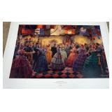 1067	MORT KUNSTLER LIMITED ED PRINT  SIGNED AND NUMBERED 780, *CANDELIGHT AND ROSES*. 23 1/2 IN X 33