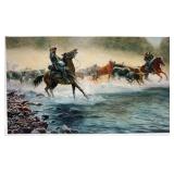 1071	MORT KUNSTLER LIMITED ED GICLEE ON CANVAS  SIGNED AND NUMBERED GC 25/50, *THE GREAT BEEFSTEAK R