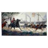 1072	MORT KUNSTLER LIMITED ED GICLEE ON CANVAS  SIGNED AND NUMBERED GC 8/50, *THE STRANGEST RACE*. 1