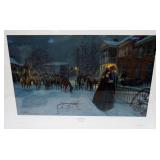 1076	MORT KUNSTLER LIMITED ED PRINT  SIGNED AND NUMBERED 2235, *WAYSIDE FAREWELL*. 22 1/4 IN X 33 IN