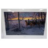 1078	MORT KUNSTLER LIMITED ED PRINT  SIGNED AND NUMBERED 1105, *WHILE THE ENEMY RESTS*. 22 1/2 IN X 