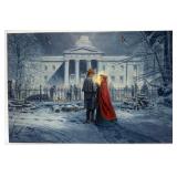 1085	MORT KUNSTLER LIMITED ED GICLEE ON CANVAS  SIGNED AND NUMBERED CG 25/50, *CAPITOL FAREWELL*. 32