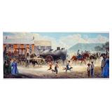 1091	MORT KUNSTLER LIMITED ED GICLEE ON CANVAS  SIGNED AND NUMBERED CG 8/50, *HEAVY TRAFFIC ON THE V