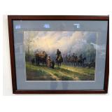 1097	FRAMED LIMITED EDITION , CIVIL WAR PRINT BY G. HARVEY, *SIEGE OF THE SOUTH*  631/12500, 37 3/4 
