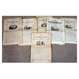1108	GROUP OF APPROXIMATELY 45 NEW YORK LEDGER NEWSPAPERS FROM 1850