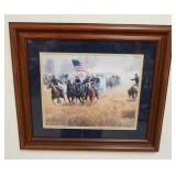 1131	FRAMED PRINT DEPICTING CIVIL WAR BATTLE, 20 IN X 17 1/2 IN	50	100	25	PLEASE PAY ATTENTION FOR D