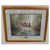 1135	FRAMED LIMITED ED & NUMBERED PRINT DEPICTING THE CIVIL WAR BY G HARVEY *THE HOPE OF THE CONFEDE