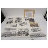 1136	ASSORTMENT OF PRINTS & LITHOS DEPICTING CIVIL WAR BATTLES	25	50	10	PLEASE PAY ATTENTION FOR DAI