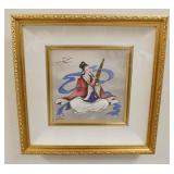 1036	LUCY WANG PAINTING FRAMED THREE DIMENSIONAL SHADOW BOX FRAME, 17 1/2 IN X 17 1/2 IN	10	200	50	P
