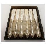 1069	SET OF 6 EPNS KNIVES W/ENGRAVED BLADES, 8 3/8 IN LONG	50	100	20	PLEASE PAY ATTENTION FOR DAILY 