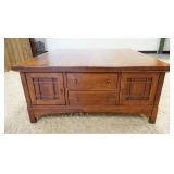 1085	LEXINGTON ARTS & CRAFTS COLLECTION FOR BOB TIMBERLAKE COFFEE TABLE, SOLID CHERRY, 42 IN SQUARE,