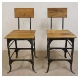 1086	2 INDUSTRIAL STYLE WOOD & METAL BAR STOOLS	150	300	50	PLEASE PAY ATTENTION FOR DAILY ADDITIONS 
