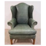 1087	LEXINGTON GREEN LEATHER WING CHAIR W/ACCENT BRASS TACKING	500	1000	250	PLEASE PAY ATTENTION FOR