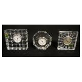 1111	GROUP OF THREE WATERFORD CLOCKS 	50	100	25	PLEASE PAY ATTENTION FOR DAILY ADDITIONS TO THIS SAL