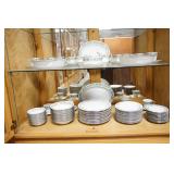 1124	91 PIECE NORITAKI *TRADITION* DINNERWARE SET. SERVICE FOR 12 PLUS SERVING PIECES. LARGEST PLATT