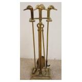 1135	BRASS FIREPLACE TOOL SET W/ GOOSE HEAD HANDLES 	50	100	25	PLEASE PAY ATTENTION FOR DAILY ADDITI
