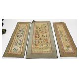 1140	GROUP OF 3 SEWN SILK ASIAN TAPESTRIES. LARGEST IS 13 IN X 26 IN 	50	100	25	PLEASE PAY ATTENTION