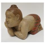 1185	CARVED WOODEN ASIAN FIGURE, 13 1/4 IN LONG X 10 IN HIGH	50	100	25	PLEASE PAY ATTENTION FOR DAIL