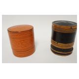 1191	2 BURMESE LACQUERED BETEL BOXES, LARGEST IS 4 IN X 3 1/2 IN	75	150	50	PLEASE PAY ATTENTION FOR 