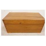 1198	SMALL DOVETAILED WOOD CHEST, 24 IN X 12 IN X 11 IN HIGH	50	100	25	PLEASE PAY ATTENTION FOR DAIL