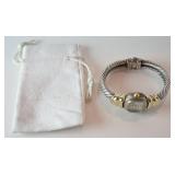 1246	DAVID YURMAN STERLING/GOLD CABLE WATCH WITH POUCH.	250	500	100	PLEASE PAY ATTENTION FOR DAILY A