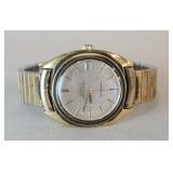 1042	OMEGA MENS CONSTELLATION WATCH WITH SPEIDEL BAND AND OBSERVATORY COIN ON BACK