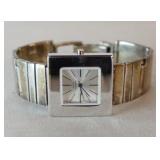 1045	SIMON SASSOON LADIES STERLING SILVER WATCH, APPROXIMATE WEIGHT OF WATCH AND BAND 3.6 OZT