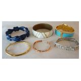 1046	LOT OF BRACELETS INCLUDING MICHAEL KORS, CAROL FOR EVA GRAHAM MADE IN INDIA, SERGIO LUB, BLUE P