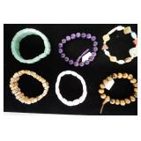 1059	LOT OF 6 BRACELETS W/ COLORFUL BEADS/STONES