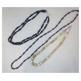 1095	LOT OF THREE JAY KING NECKLACES W/ STERLING SILVER CLASP/CHAINS