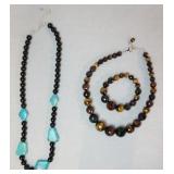 1096	LOT OF JAY KING JEWELRY. LOT INCLUDES A MATCHING NECKLACE & BRACELET, AND A NECKLACE. BOTH OF T
