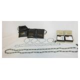 1101	LOT OF HONORA COLLECTION JEWELRY. LOT INCLUDES A NECKLACE APP. 50 IN L. A NECKLACE W/ FOUR MATC