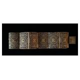 1128	BEAUTIFUL 800 STERLING FILIGREE CUFF BRACELET, 7 IN LONG, WEIGHT 1.72 OZT