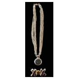 1139	BEAUTIFUL HEAVY CHAIN NECKLACE WITH GREEK COIN MEDALLION, NO MARKINGS FOUND, WEIGHTS 3.191 OZT 