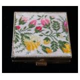 1142	SCHILDKRAUT EMBROIDERED COMPACT UNUSED