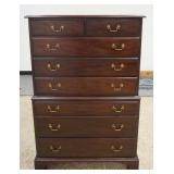 1061	HENKEL HARRIS VIRGINIA GALLERIES HIGH CHEST, 8 DRAWERS, 36 1/2 IN WIDE X 55 1/2 IN HIGH