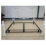 1093	FANCY IRON BED, 83 IN WIDE X 59 IN HIGH