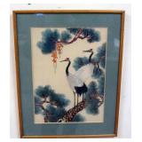 1119	FRAMED SEWN ASIAN TEXTILE, 16 IN X 20 1/4 IN