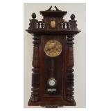 1130	GERMAN WALL CLOCK, 32 IN HIGH