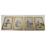 1131	FRAMED ASIAN PRINTS, LOT OF 4, 8 1/4 IN X 5 1/4 IN