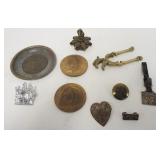 1136	COLLECTION OF ASSORTED BADGES, COMMEMORATIVE MEDALLIONS, WATCH FOB, ETC.