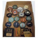 1137	COLLECTION OF ORIGINAL EARLY AUTOMOBILE STEERING WHEEL HORN CENTER CAPS