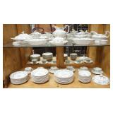 1166	91 PIECE JOHN M ADCOCK AND SONS *WARWICK* DINNERWARE , SERVICE FOR 12 LESS ONE CUP. ALSO INCLUD