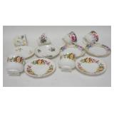 1177	GROUP OF 6 BONE CHINA CUPS AND SAUCERS