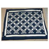 1224	DRESDEN PLATE QUILT, WHITE BACK, 102 IN X 85 IN