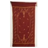 1238	EMBROIDERED PIANO SCARF, 41 IN X 79 IN